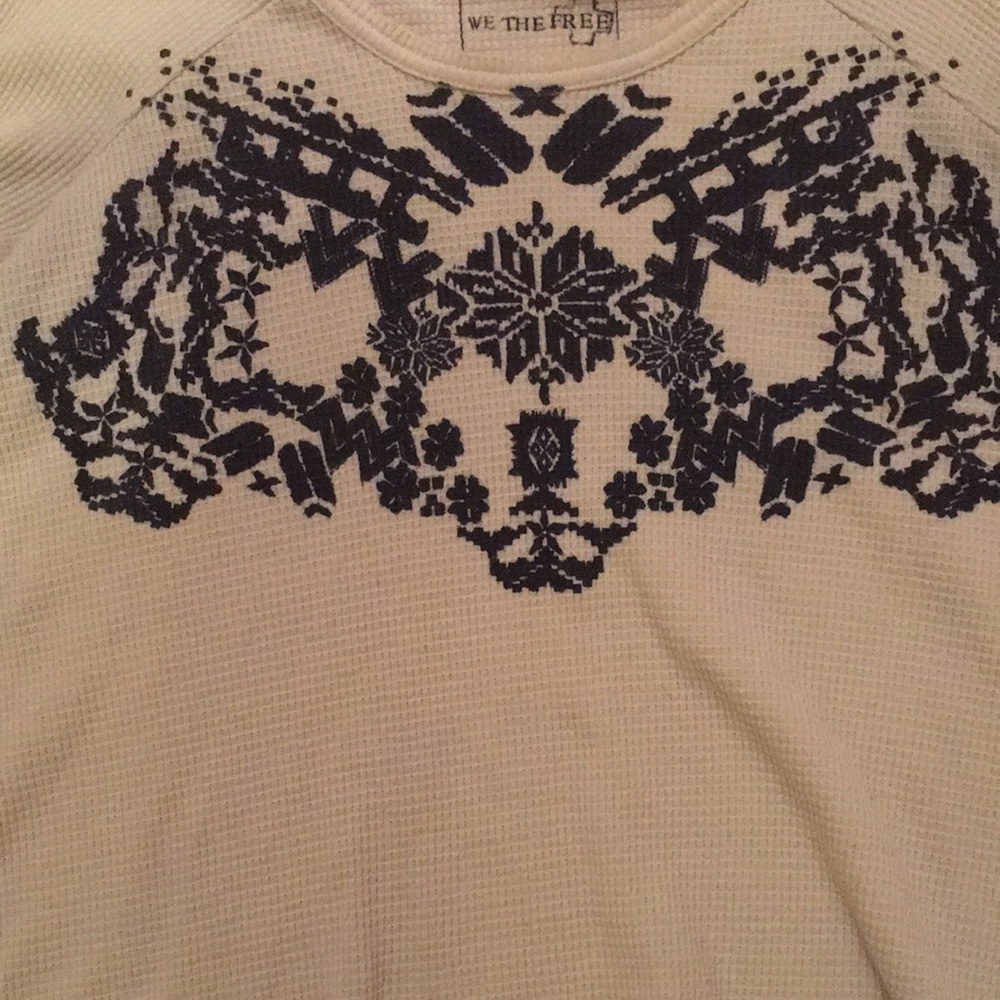 Free People rockabilly thermal top S